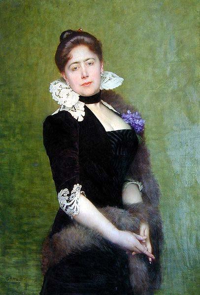 Lefebvre, Jules Joseph Portrait of a Lady oil painting picture